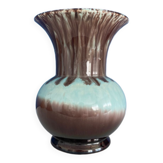 Blue and brown germany vase