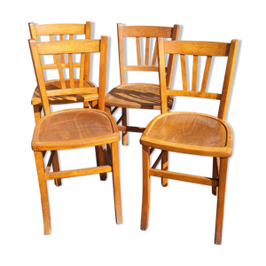 ensemble de 4 chaises - bistrot