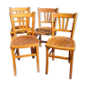 Ensemble de 4 chaises Bistrot Luterma