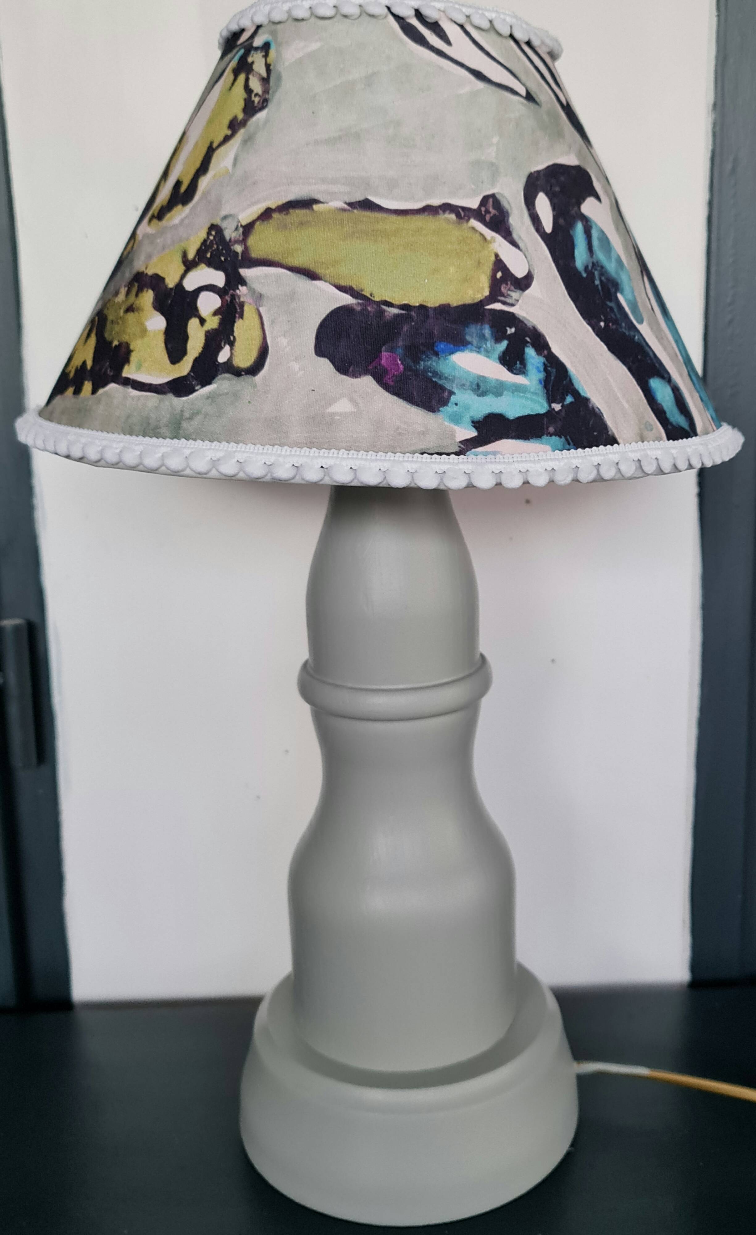 Lamp foot drinks cabinetmaker abbat day fabrics creator