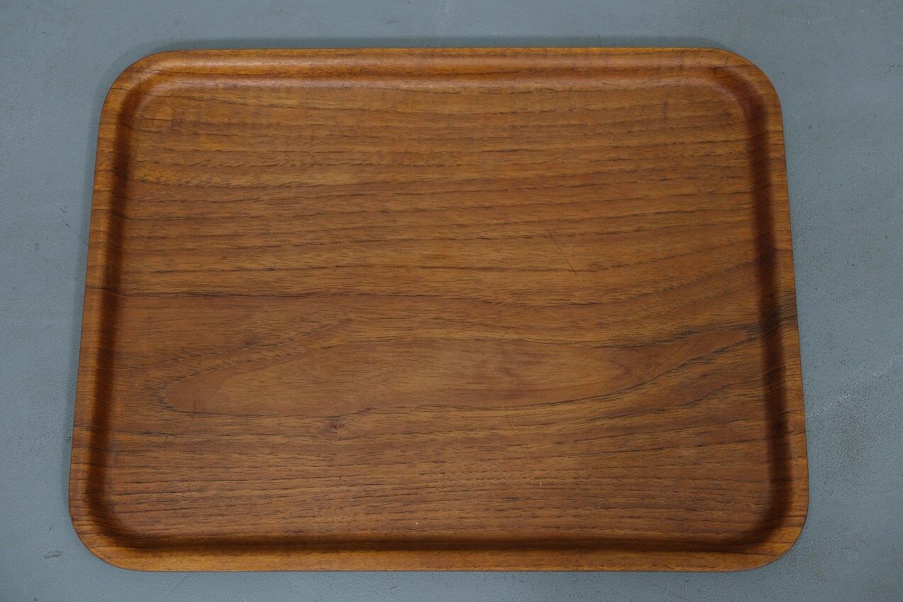 A set of 2 scandinavian teak trays from Silva from 1960s