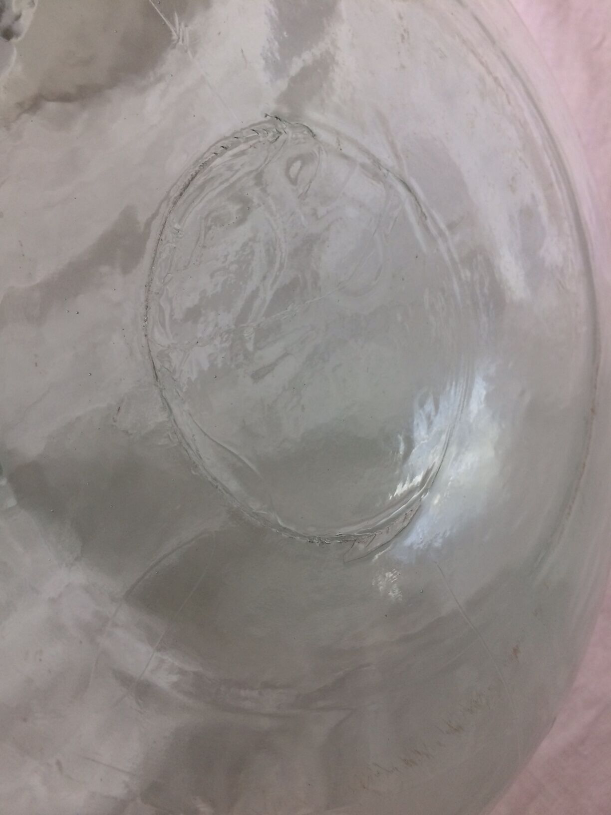Transparent demijohn of 25l