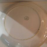 Vintage orange and green ceramic pie dish orchies moulin au loups