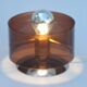 Table lamp Published by Oxar, circa 1972 Philippe Rogier in metal & smoked Altuglas