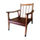 Fauteuil danois vintage 1950  style scandinave , pieds compas