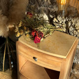 Small Art Deco piece in solid walnut and marble - 1930s