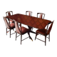 1950 Italian Midcentury Modern Mahogany and Rosewood Dining set, attributed to Osvaldo Borsani