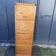 Oak curtain binder notary furniture 4 drawers