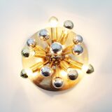 Brass sputnik wall light by Sa Boulanger