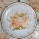 Set of 6 handmade flat plates signed by Maïté – hand-painted designs