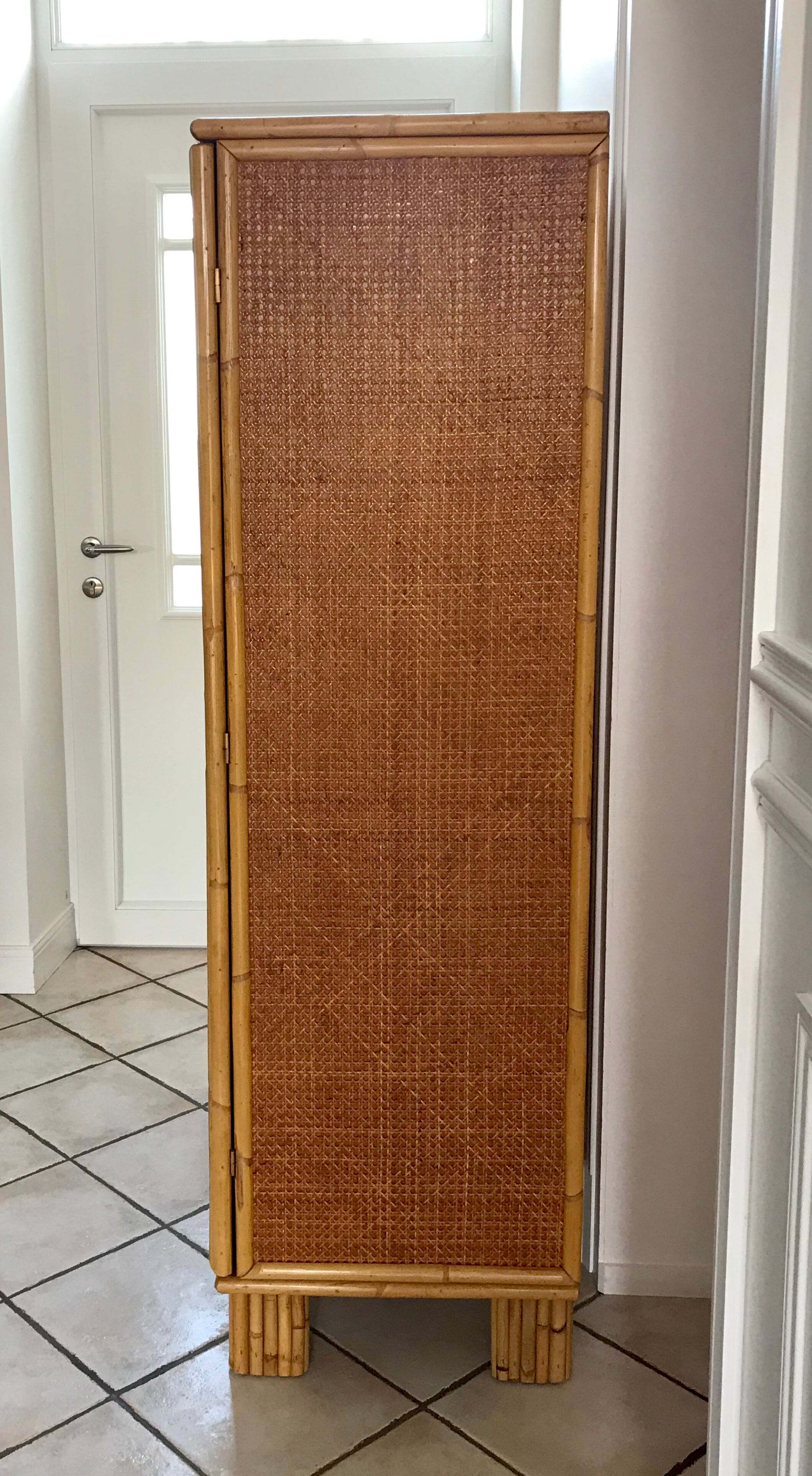 Rattan cabinet and oak 60/70