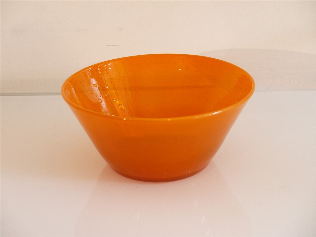 Empty pocket in blown glass by Erik Hoglund 1960