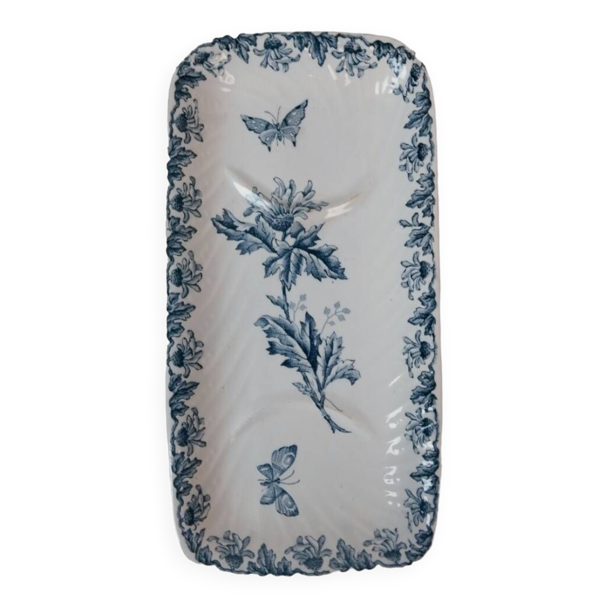 Old earthenware soap dish