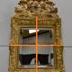 Golden wood mirror, regency style, late 19th century