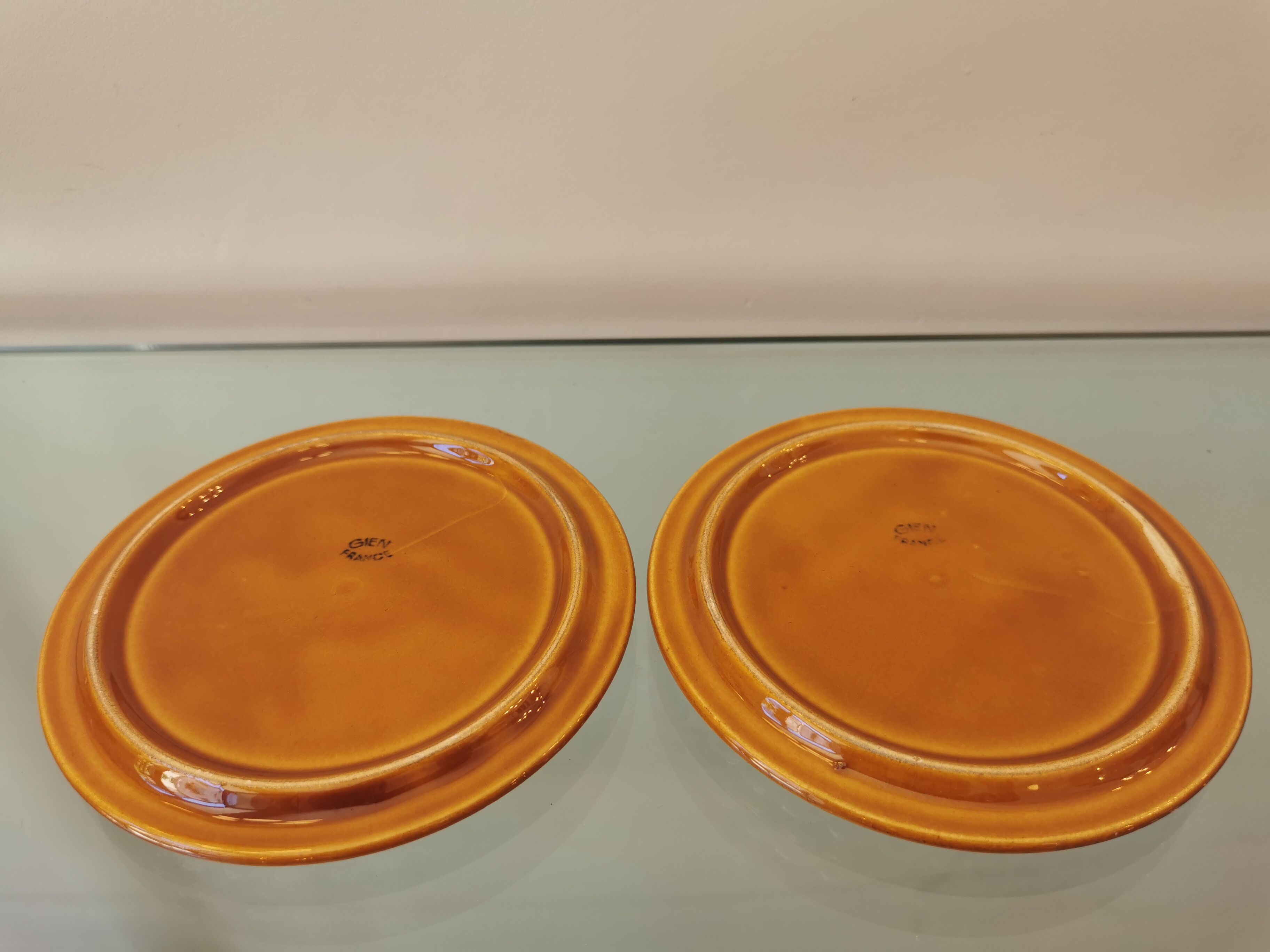 Vintage service of the faience factory of Gien, France 70s