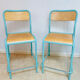 Pair of vintage 1980s laboratory stools