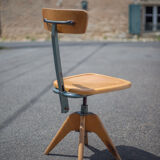 Wood and metal office chair