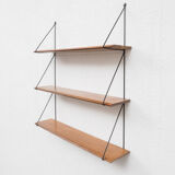 Wall shelf, 1960s, solid beech wood