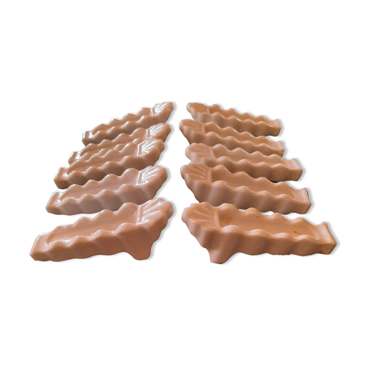 Set de 10 porte couteau en porcelaine