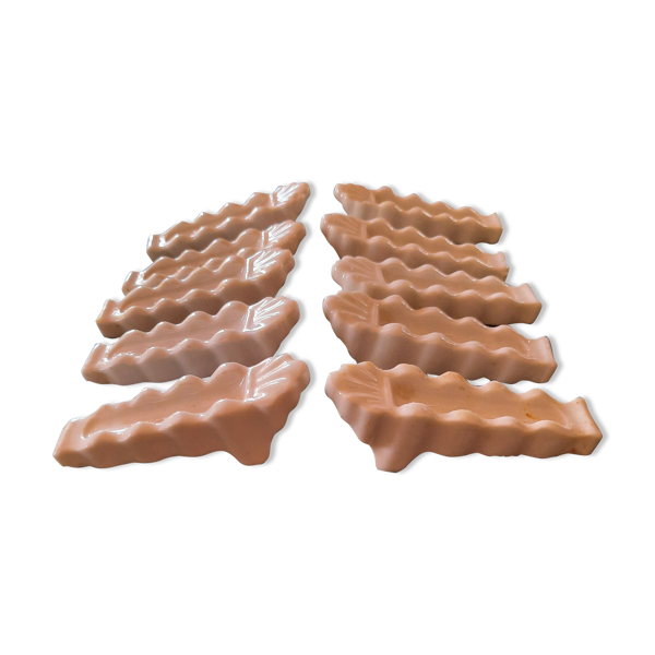 Set de 10 porte couteau en porcelaine