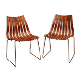 Pair of rosewood Scandia dining chairs by Hans Brattrud for Hove Mobler 1960s