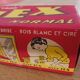 Cardboard advertising box " jex " 1950