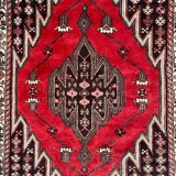 Handmade Persian vintage mazlaghan rug 130x190 cm