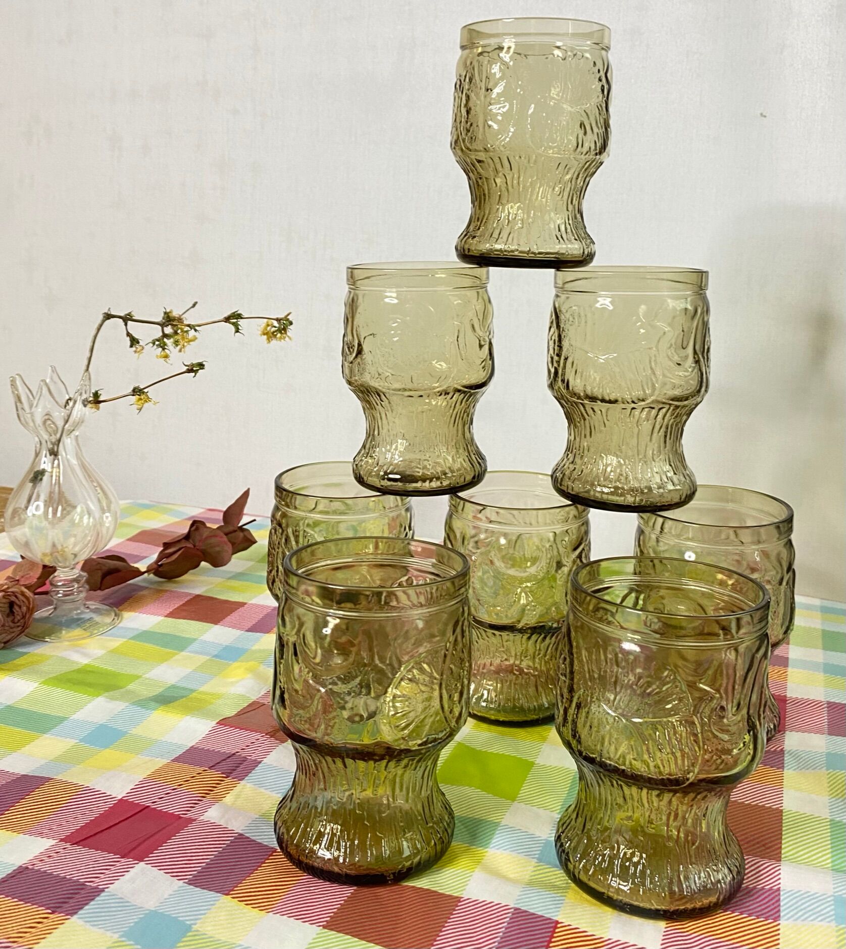 Vintage smoked glasses