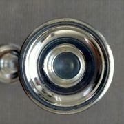 Two-arm metal candlestick