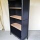 Black and wood bookcase