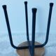 Vintage stool varnished wood