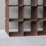 Industrial modular shelving display