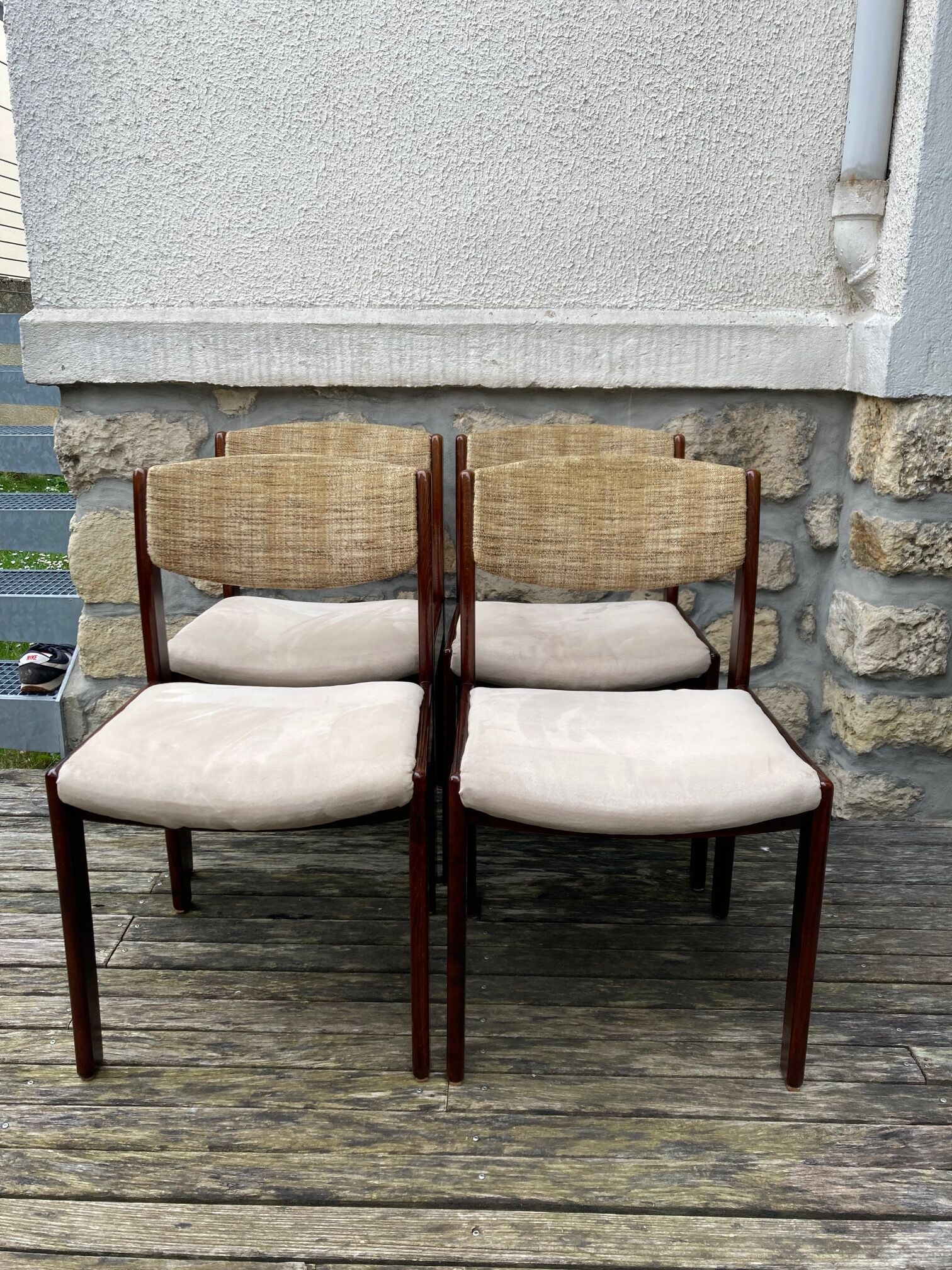 4 vintage design chairs 70/80