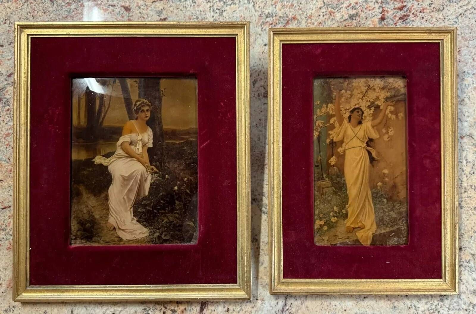 Cuno Freiherr Von Bodenhausen (1883): 2 oil paintings on porcelain