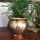 Vintage brass pot cover
