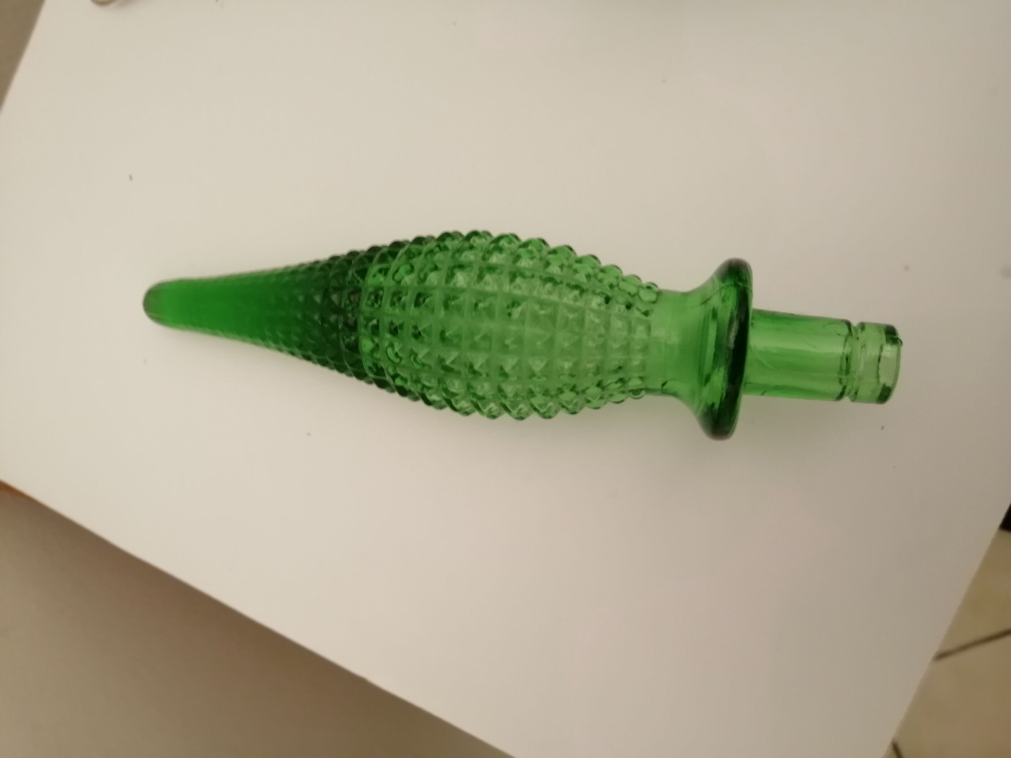 Italian green decanter