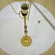 Czechoslovakia mid-century floor lamp in alabaster and brass, 1950s