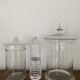 Candy box, pharmacy pot, pot with vintage glass lid Diameter 22.5 cm