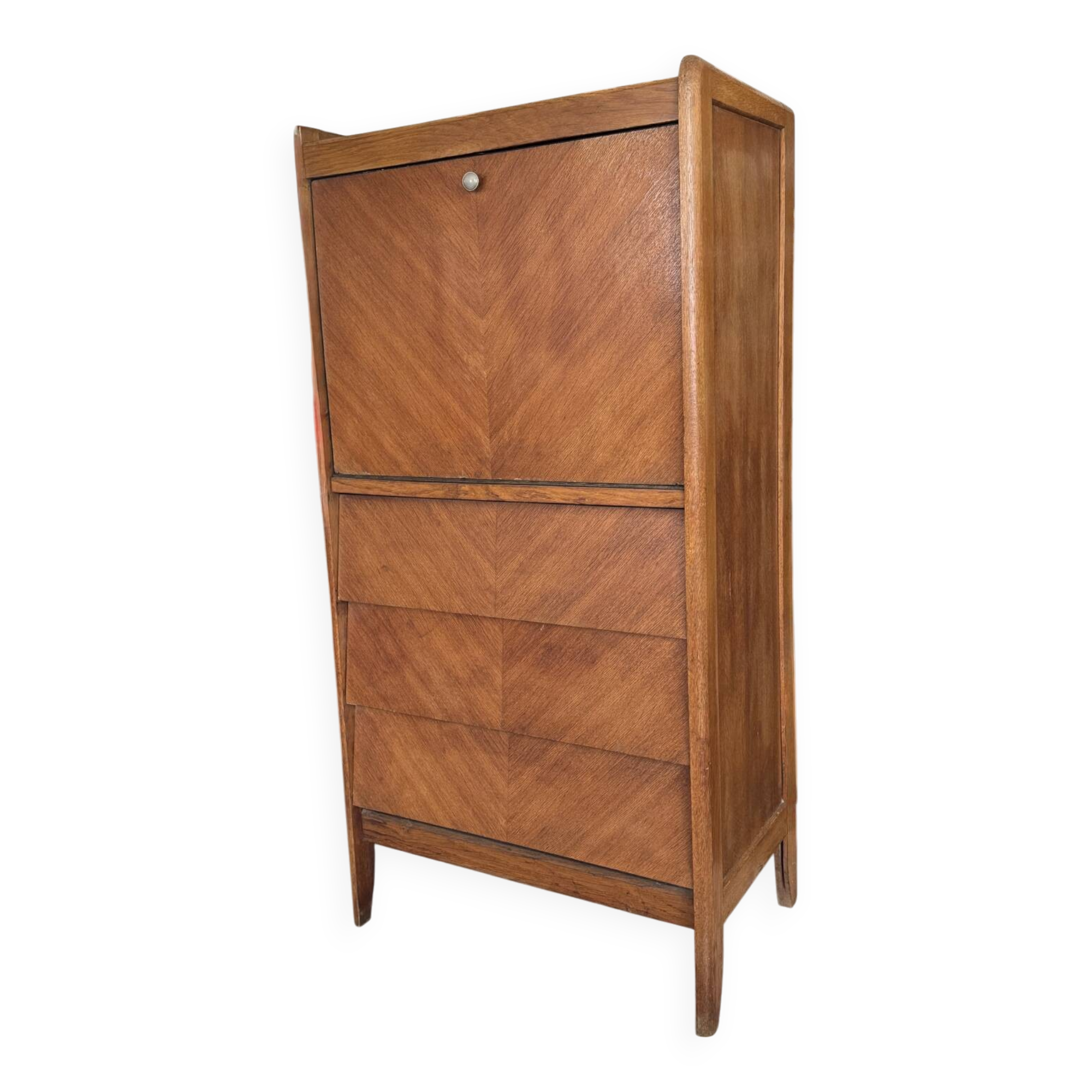 Vintage wooden secretary desk from the 50s