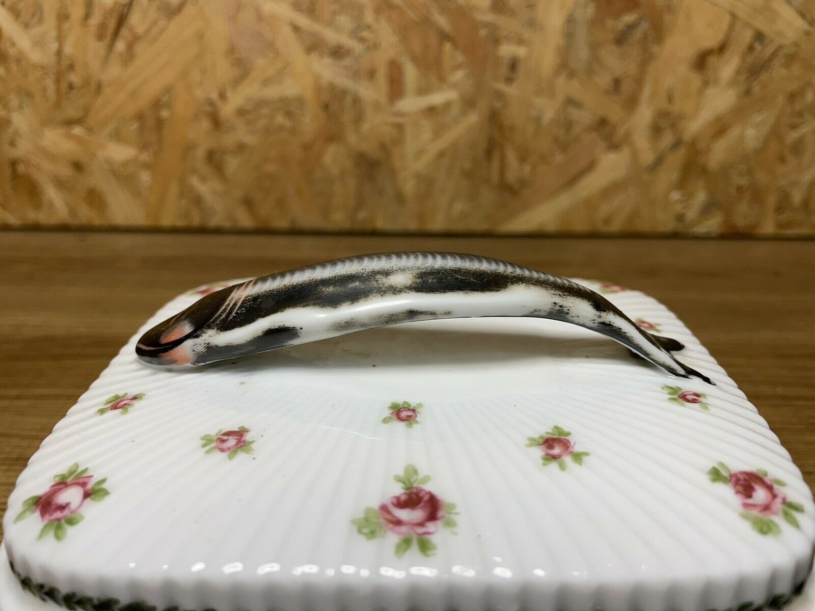 OLD SARDINE BOX, VICTORIA AUSTRIA PORCELAIN BOX