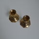 Pair of brass candle holders