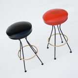 Pair of bar stools, 1950