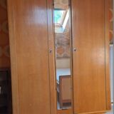 Vintage wooden wardrobe from the 50s