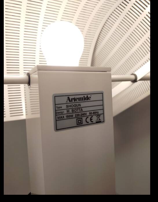 Shogun lamp new mario botta