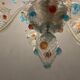Venetian murano glass flower chandelier, 1960s