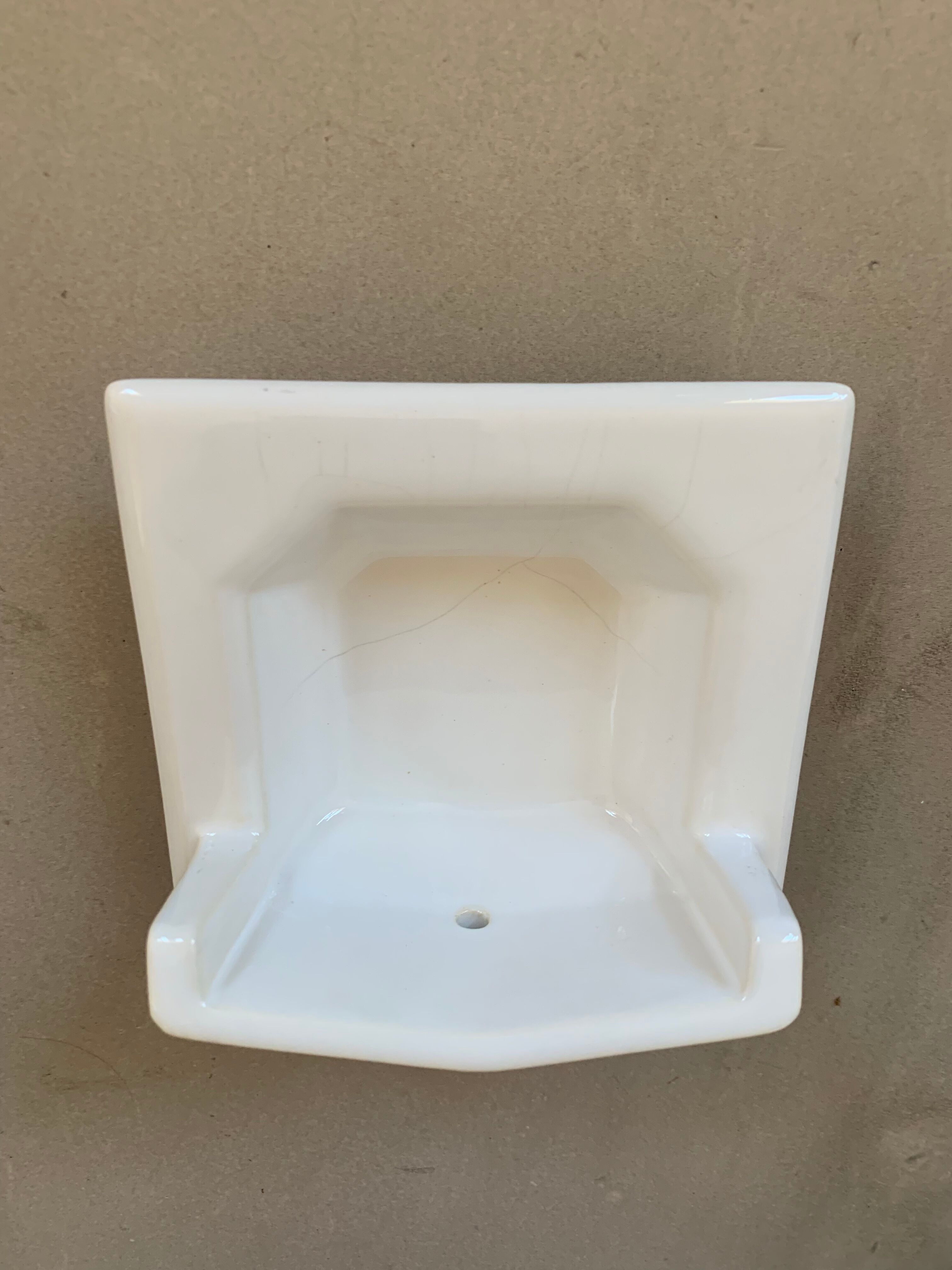 Antique ceramic wall soap holder