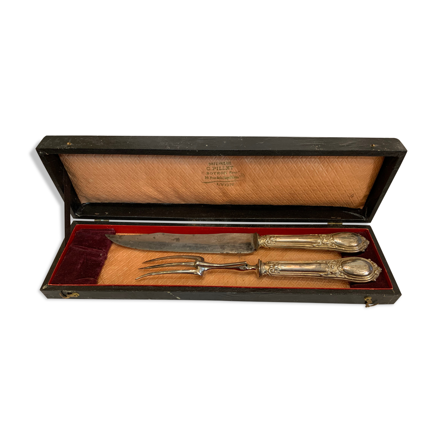 Couteau et fourchette à gigot