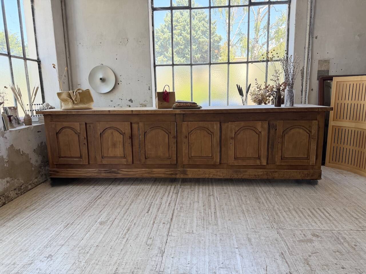 Rustic sideboard XXL 4m solid oak 1950