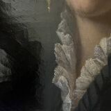 Tableau, huile sur toile "Portrait élégante aux bijoux", XIX° siècle signé C.F. Kaiser
