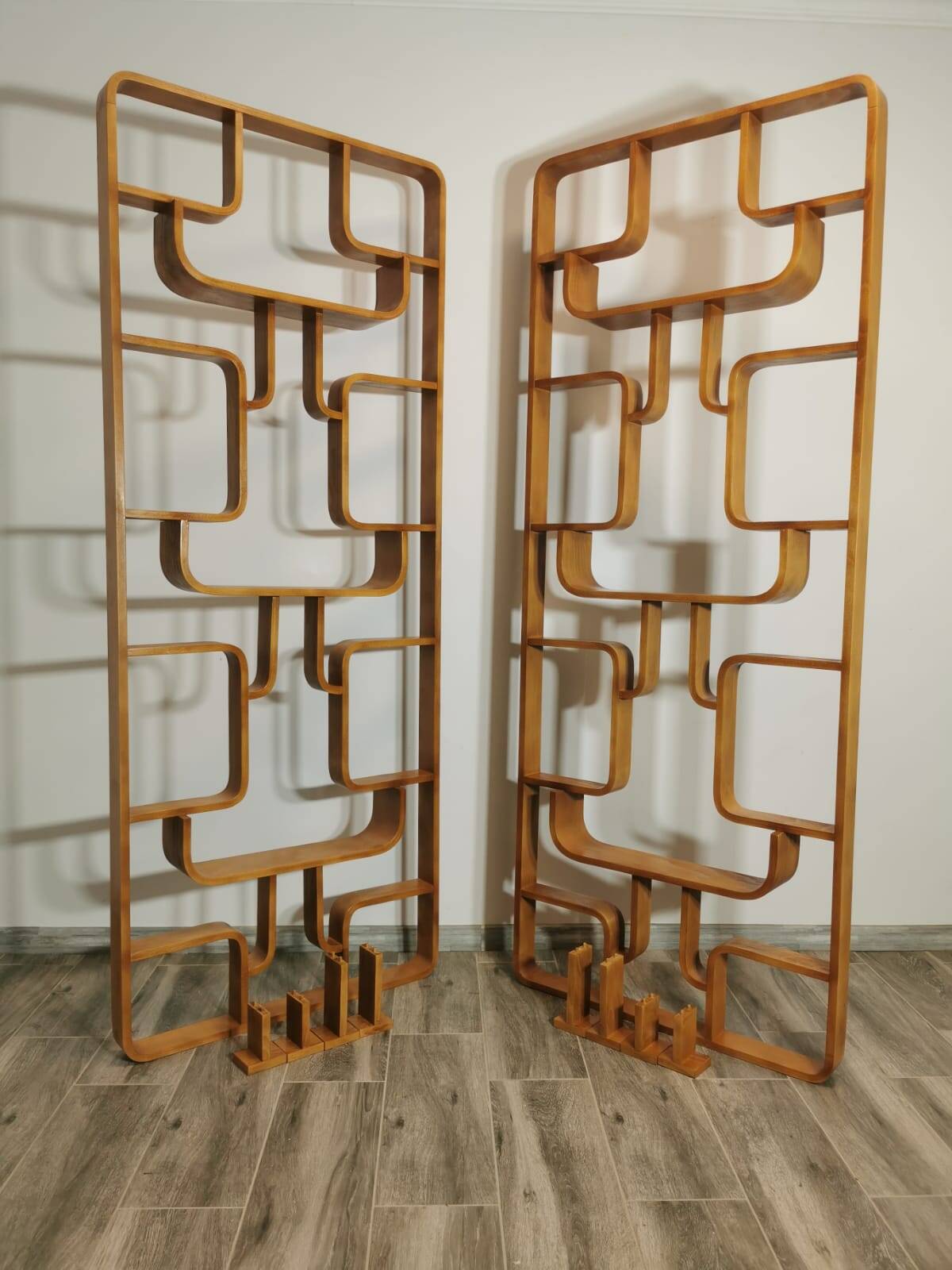 Room Dividers by Ludvik Volak for Drevopodnik Holesov, 1950s, Set of 2